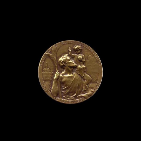 St Christophe - Religieux - Médailles d'Art bronze – Médailles Canale